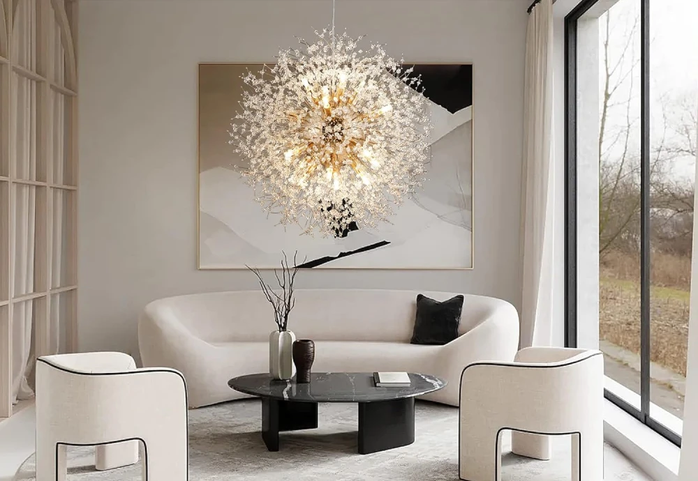 circle chandelier crystal