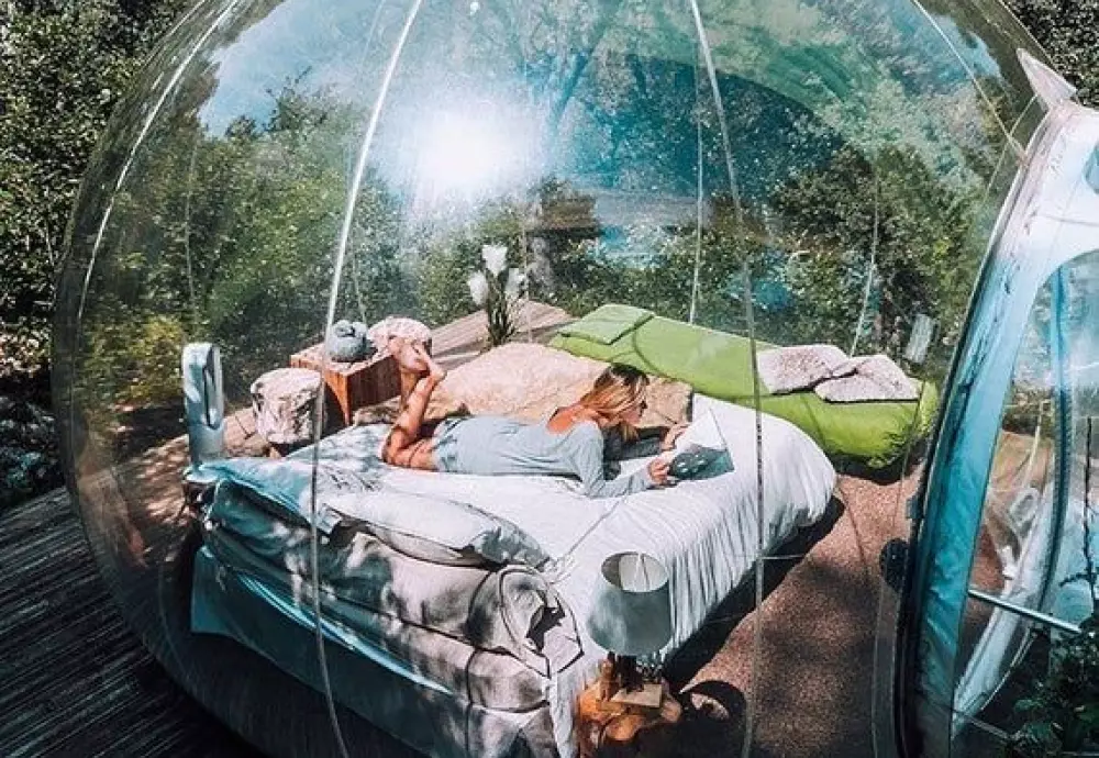 see through bubble tent