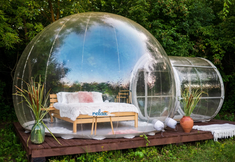 buying an inflatable bubble tent