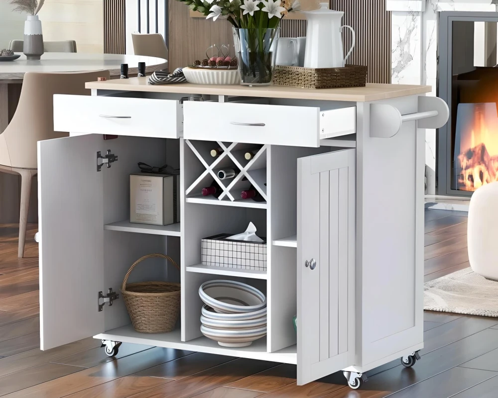 rolling kitchen island small