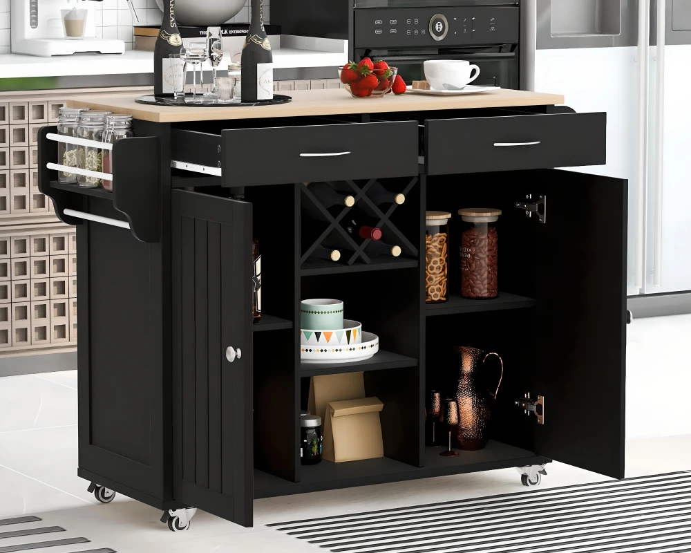 small round kitchen island